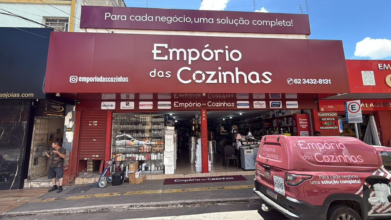 Fachada da Empório das Cozinhas em Goiânia